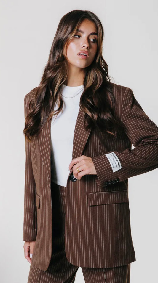 Jesra Pinstripe Blazer